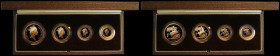 Four-coin Gold Set 1985 comprising Gold Five Pounds, Two Pounds, Sovereign and Half Sovereign Proofs S.PGS06 nFDC to FDC retaining almost full brillia...