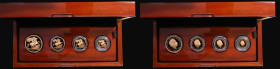 Four-coin Gold set 2021 comprising Two Pounds 2010, Sovereign 2021, Half Sovereign 2021 and Quarter Sovereign 2021 Queen Elizabeth II 95th Birthday wi...