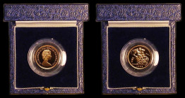Half Sovereign 1983 Proof S.SB1, Marsh 544B, FDC in the Royal Mint box of issue with certificate