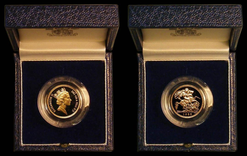 Half Sovereign 1985 Proof S.SB2, Marsh 544D FDC in the Royal Mint box of issue w...