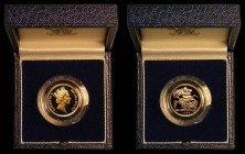 Half Sovereign 1985 Proof S.SB2, Marsh 544D FDC in the Royal Mint box of issue with certificate