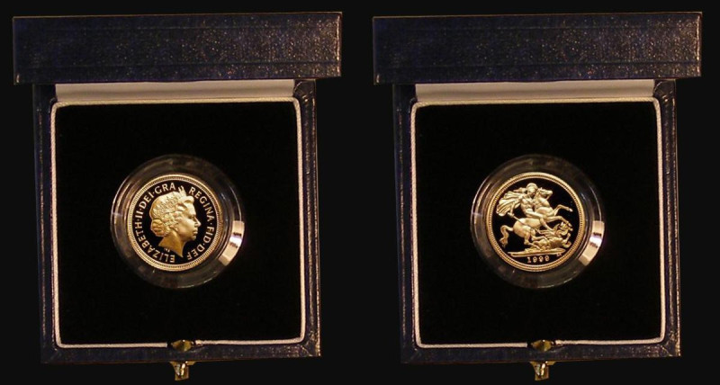 Half Sovereign 1999 Proof S.SB4, Marsh 544R, FDC in the Royal Mint box of issue ...