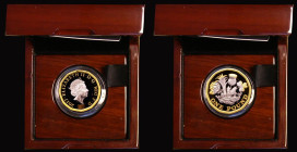 One Pound 2017 Nations of the Crown Platinum Proof with gold plating S.J39 nFDC in the Royal Mint box of issue with certificate, only 232 issued