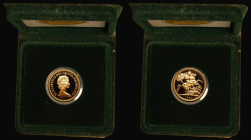 Sovereign 1980 Proof S.SC1, Marsh 311A, nFDC with some scattered tone spots, in the Royal Mint soft case of issue with certificate