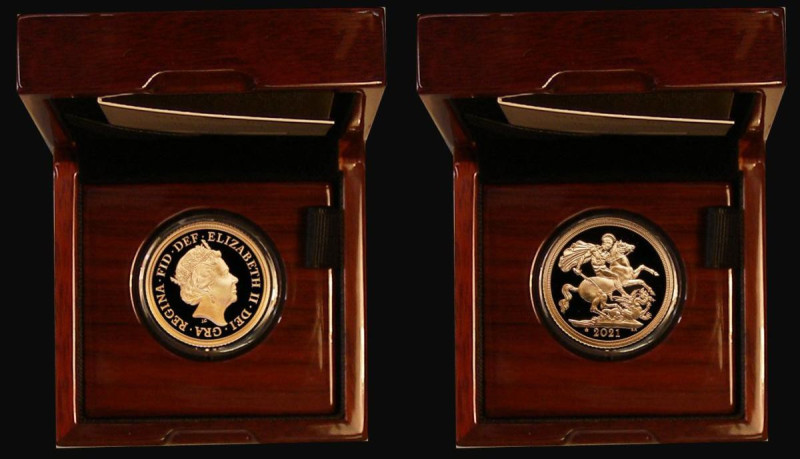 Sovereign 2021 Queen Elizabeth II 95th Birthday, with 95 in crown Privy Mark Gol...