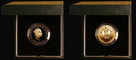 Two Pounds 1996 Euro 96 Football S.K7 Gold Proof nFDC/FDC, the obverse with some light toning, in the Royal Mint box of issue with certificate