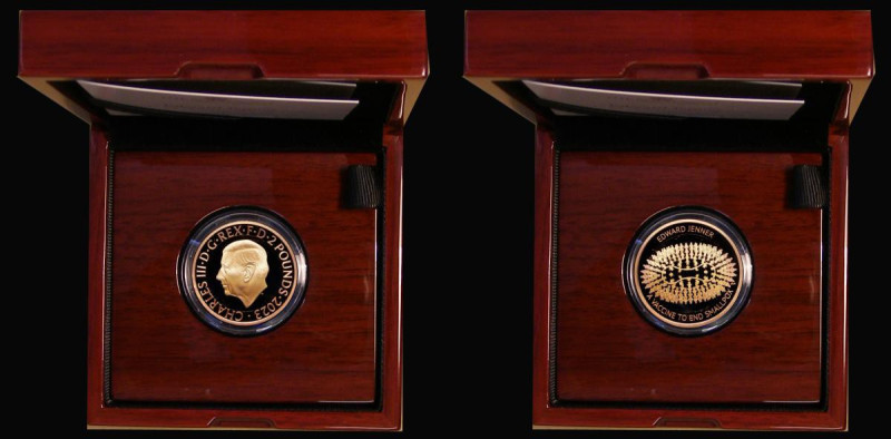 Two Pounds 2023 Edward Jenner Innovation in Science FDC in the Royal Mint box of...