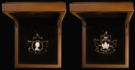 Canada $200 Gold Maple Leaf 2018 30th Anniversary of the Platinum Maple Leaf , struck in .999 gold with selective Platinum plating, Proof FDC in the R...