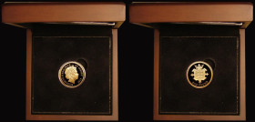 Jersey One Pound 2015 Gold Proof Reverse: Crowned Garnished shield, 7.98 grammes of 22 carat gold FDC boxed with certificate stating only 495 minted