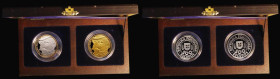 Portugal 500 Escudos a 2-coin set 2000 Centenary of the Death of Eca de Queiroz the first bimetallic Gold and Silver KM#725a, the second Silver Proof ...