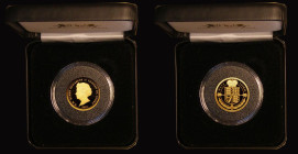 Tristan da Cunha Half Laurel 2020 Gold Proof FDC in a Harrington & Byrne box with certificate
