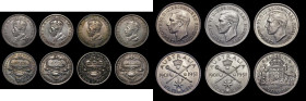 Australia Florins (7) 1927 Parliament House (4) one being AU with sharp almost prooflike fields the other three VF-EF, 1951 50th Year (2) lustrous AU-...