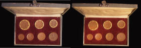 Germany - Saxony Notgeld Porcelain Money a 7-coin set 1922 comprising 20 Marks, 10 Marks, Five Marks, Two marks, One mark, 50 Pfennigs and 20 Pfennigs...