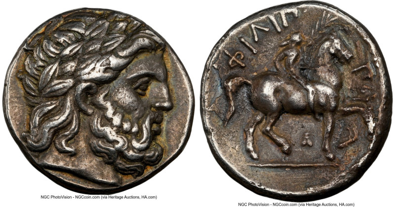 MACEDONIAN KINGDOM. Philip II (359-336 BC). AR tetradrachm (25mm, 14.35 gm, 7h)....