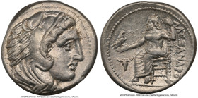 MACEDONIAN KINGDOM. Alexander III the Great (336-323 BC). AR tetradrachm (26mm, 17.19 gm, 2h). NGC Choice XF 5/5 - 5/5. Lifetime issue of Amphipolis, ...