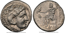 MACEDONIAN KINGDOM. Alexander III the Great (336-323 BC). AR tetradrachm (26mm, 17.07 gm, 6h). NGC XF 5/5 - 4/5. Early posthumous issue of Pella, ca. ...