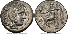 MACEDONIAN KINGDOM. Alexander III the Great (336-323 BC). AR tetradrachm (25mm, 17.18 gm, 11h). NGC Choice XF 5/5 - 4/5. Posthumous issue of Amphipoli...