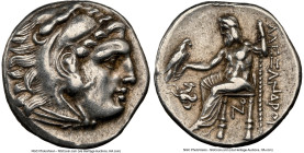 MACEDONIAN KINGDOM. Alexander III the Great (336-323 BC). AR drachm (17mm, 4.27 gm, 8h). NGC XF 5/5 - 3/5, edge marks. Posthumous issue of Lampsacus, ...
