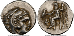 MACEDONIAN KINGDOM. Alexander III the Great (336-323 BC). AR drachm (19mm, 4.24 gm, 4h). NGC Choice XF 4/5 - 4/5. Posthumous issue of Lampsacus, ca. 3...