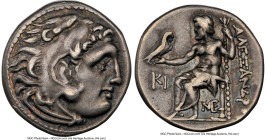 MACEDONIAN KINGDOM. Alexander III the Great (336-323 BC). AR drachm (16mm, 7h). NGC Choice VF. Posthumous issue of Lampsacus, ca. 310-301 BC. Head of ...