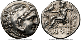 MACEDONIAN KINGDOM. Alexander III the Great (336-323 BC). AR drachm (16mm, 11h). NGC Choice VF. Posthumous issue of Abydus, ca. 310-301 BC. Head of He...