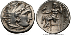 MACEDONIAN KINGDOM. Alexander III the Great (336-323 BC). AR drachm (18mm, 4.23 gm, 11h). NGC XF 5/5 - 5/5. Early posthumous issue of Colophon, ca. 32...