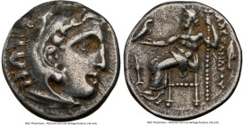 MACEDONIAN KINGDOM. Alexander III the Great (336-323 BC). AR drachm (18mm, 11h). NGC Choice VF. Posthumous issue of Colophon, ca. 323-319 BC. Head of ...