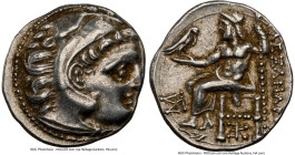 MACEDONIAN KINGDOM. Alexander III the Great (336-323 BC). AR drachm (18mm, 4.33 gm, 10h). NGC Choice XF 4/5 - 4/5. Posthumous issue of Colophon, ca. 3...