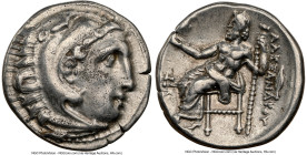 MACEDONIAN KINGDOM. Alexander III the Great (336-323 BC). AR drachm (18mm, 10h). NGC Choice VF. Early posthumous issue of Magnesia ad Maeandrum, ca. 3...