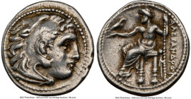 MACEDONIAN KINGDOM. Alexander III the Great (336-323 BC). AR drachm (18mm, 11h). NGC Choice VF. Posthumous issue of Magnesia ad Maeandrum, ca. 319-305...