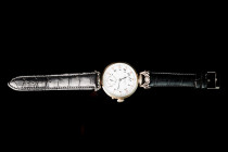 Silver case. Movement with ruby stones. Genuine leather strap. 20th century. Diameter 4,5 cm. The watch is fully functional after service.
Good