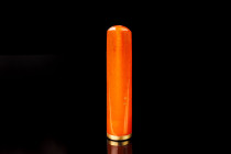 Cigarette Holder with Baltic heated amber. Vintage, Latvia. The size 5,8 cm, weight 7 gr
Excellent