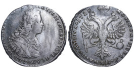 Russian Empire, Emperor Peter II (1727 - 1730), 1 poltina, 1728 year, Silver, 14,22 gr, KM#180