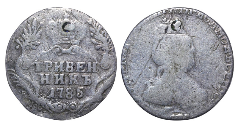 Russian Empire, Empress Catherine II the Great (1762 - 1796), 1 grivennik, 1785 ...