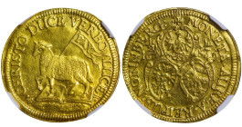 Germany, Free imperial city of Nuremberg, 1 ducat, 1649 year, Gold, 3,4 gr, KM#159, Nurenberg FR-1833, Removed from Jewelry, NGC
XF Details