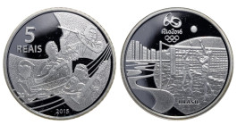 Brasil, Dilma Rousseff (2011 - 2016), 5 reais, 2015 year, Silver, 27 gr, KM#715