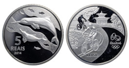 Brasil, Dilma Rousseff (2011 - 2016), 5 reais, 2015 year, Silver, 27 gr, KM#686