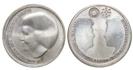Netherlands, Queen Beatrix (1980 - 2013), 10 euro, 2002 year, Silver, 17,8 gr, KM#243