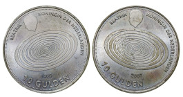 Netherlands, Queen Beatrix (1980 - 2013), 10 gulden, 2000 year, Silver, 15 gr, KM#228, Millennium