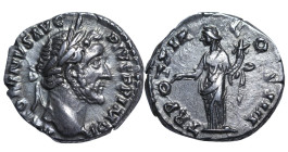 Roman Empire, Emperor Antoninus Pius, Denarius, 156 A.D., Rev: Pax, Rome, RIC 252