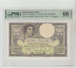 Poland, President Jozef Pilsudski (1918 - 1922). Bank Polski Pick# 58 CM#54a-b 1919 (ND 1924) 500 Zlotych S/N S.A. 1964632 - Printer: W&S - Wmk: T. Ko...