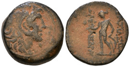 SELEUKID KINGS of SYRIA. Alexander I Balas, 152-145 BC. AE 18mm, 7,18g *Repatinated*