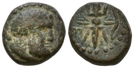 Pisidia, Selge. Circa 200-100 BC. AE 11mm, 2,30g