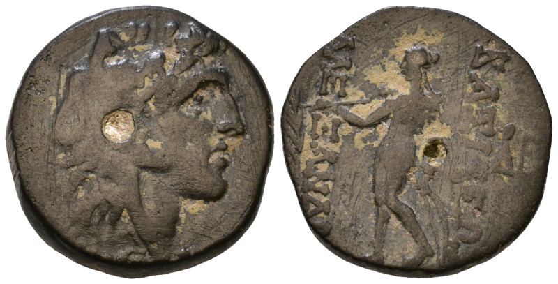 Seleukid Kingdom. Alexander I Balas 152-145 BC. Head of Alexander right / BAΣIΛE...