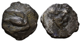 CILICIA, Mallos. Circa 425-385 BC. AR Obol. Swan flying right / Forepart of man-headed bull right. 9mm, 0,51g