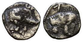 Mysia, Kyzikos. Circa 450-400 BC AR Hemiobol. 6mm, 0,27g