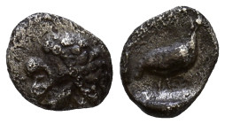 CARIA. Mylasa. Circa 420-390 BC AR Tetartemorion 5mm, 0,22g