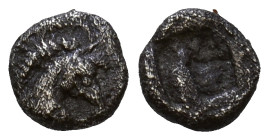 Aiolis. Kyme circa 400 BC. AR Tetartemorion 5mm, 0,17g