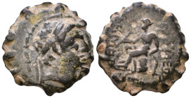 Seleukid Kingdom. Uncertain mint. Alexander I Balas 152-145 BC. Serrate Æ 11mm, 4,45g