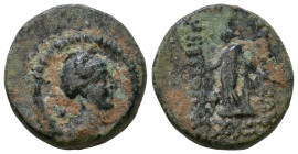 SELEUKID KINGS of SYRIA. Antiochos IX Eusebes Philopator-Cyzicenus, 114-95 BC. AE12mm, 2,00g